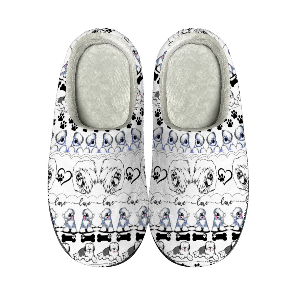 Old english sheepdog slippers discount