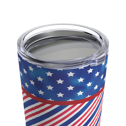 Red White Blue tumbler