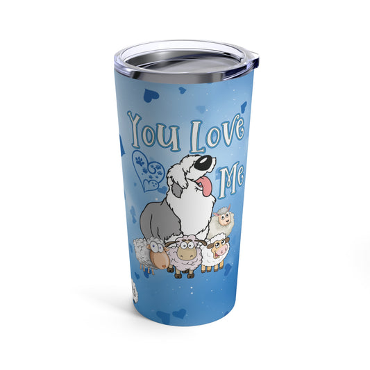 Stainless Steel Travel Tumbler with dogs