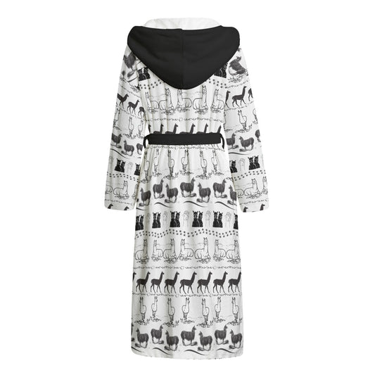 Llama Hooded Bathrobe