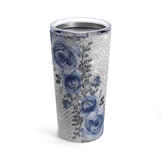 Star of David Tumbler, Sliver Jeweled Stainless Steel 20oz Insulated Tumbler