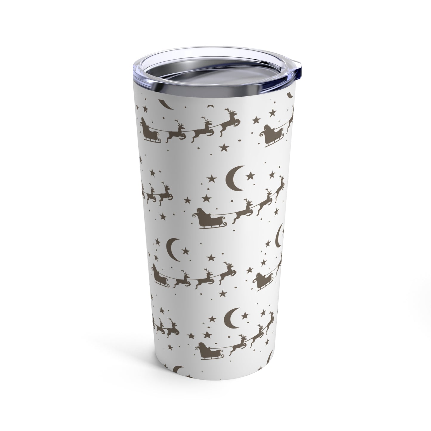 Santa's Tumbler, Christmas Sled Stainless Steel 20oz Tumbler