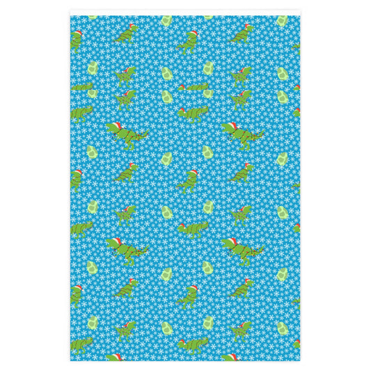 Dinosaur Christmas Wrapping Paper