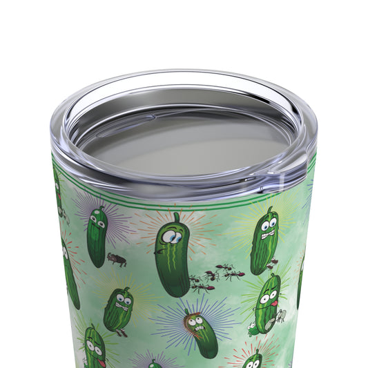 Dill Pickle Travel Tumbler, Stainless Steel Dill Pickle Tumbler, The Dlybug 20oz Tumbler