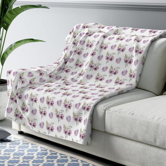 floral throw blanket