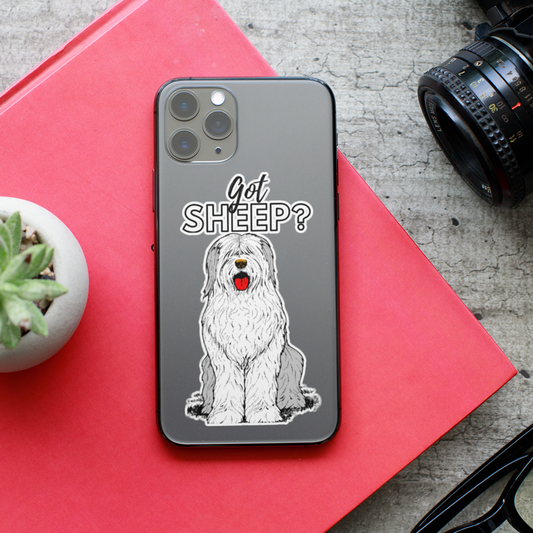 Old English Sheepdog Cartoon Vinyl Decals