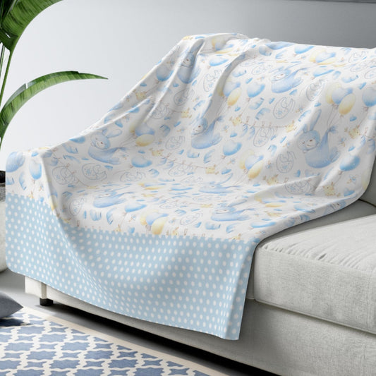 Baby Boy's blue blanket