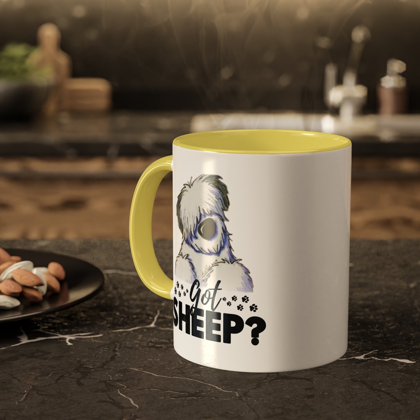 Got Sheep? Old English Sheepdog Coffee Mugs, Colorful OES Mugs