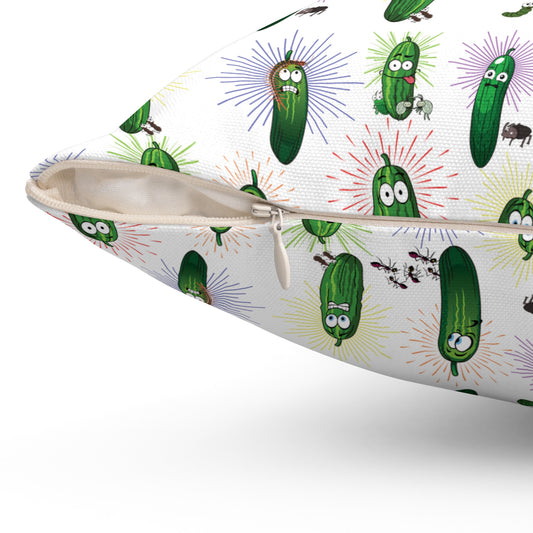 Throw Pillow, Dill Pickle Throw Pillow, Humorous Throw Pillow, The Dyblug