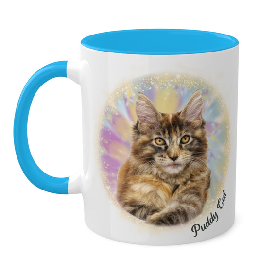 tie dye custom photo coffee mug