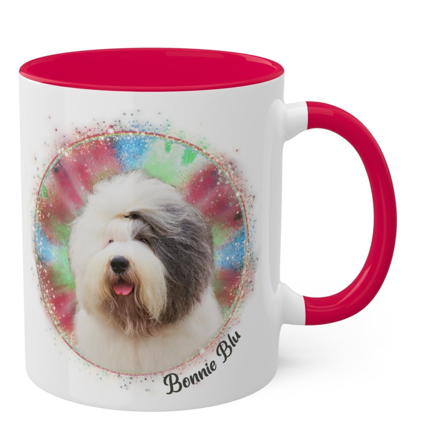 Tie Dye Custom Pet Photo Coffee Mug
