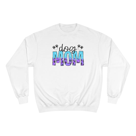 Colorful Dog Mom Top - Champion Crewneck Top