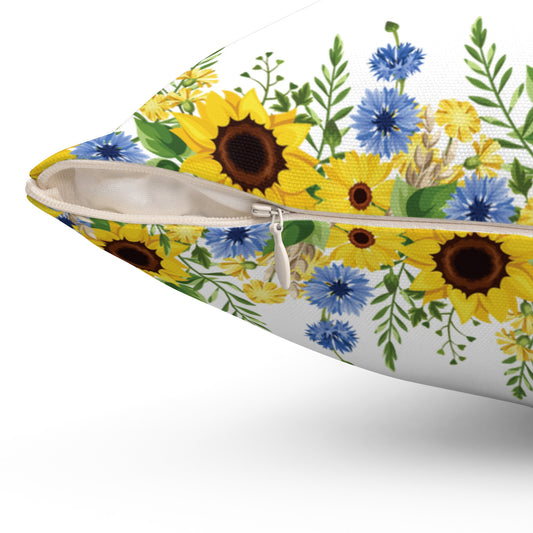 Blue Crab Throw Pillow