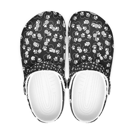 paw print clogs