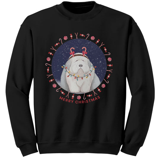 Funny Old English Sheepdog Christmas Shirt