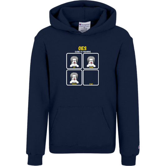 Training Guide, Old English Sheepdog, Kids Champion Hoodie