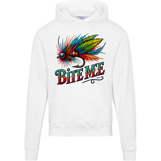 Hoodie, Anglers, Fishermen, Bite Me, Bold Lure Graphic, Champion Hoodie