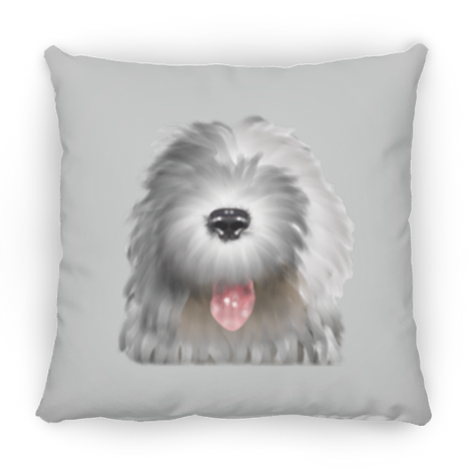 Old English Sheepdog Throw Pillow,