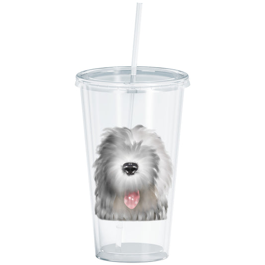 Old English Sheepdog Acrylic Tumbler