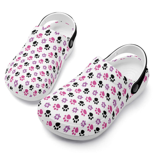 Paw Print Clogs