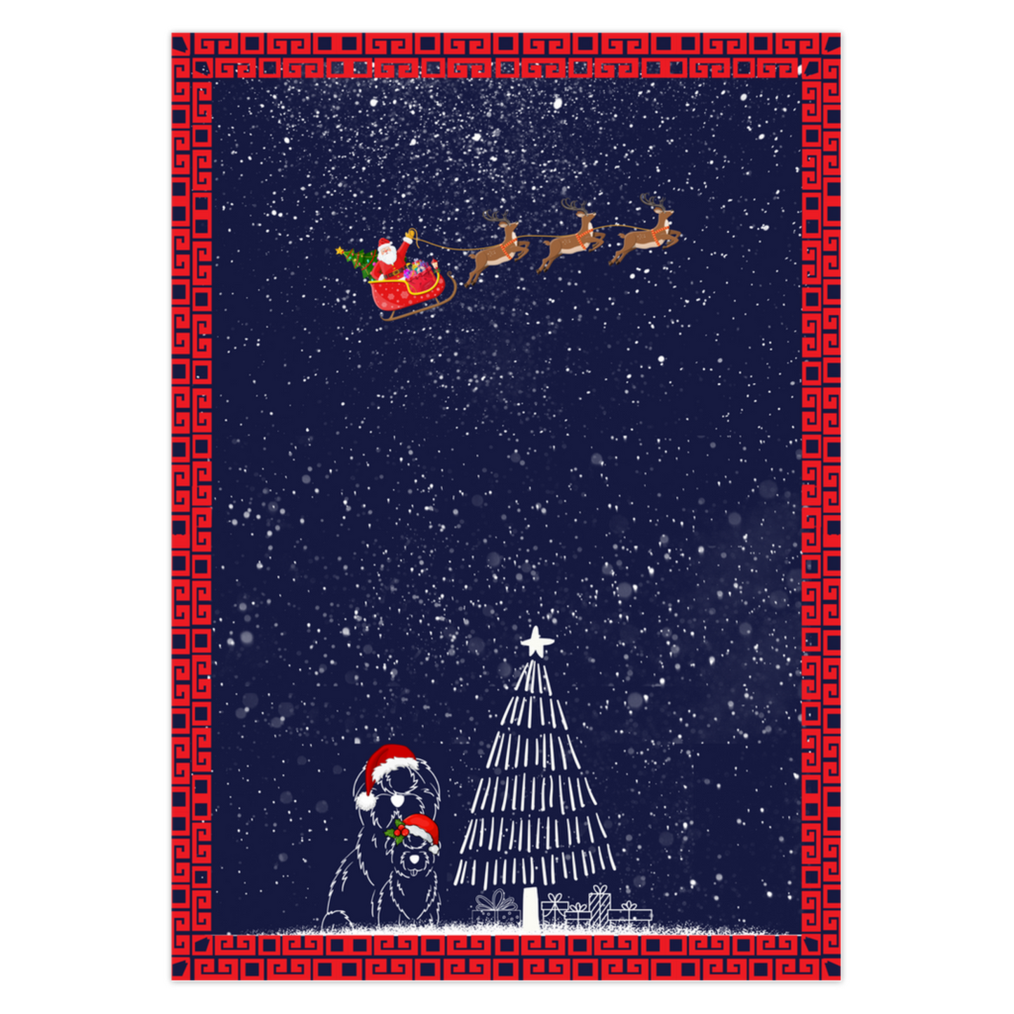 4 sided printed greeting cards