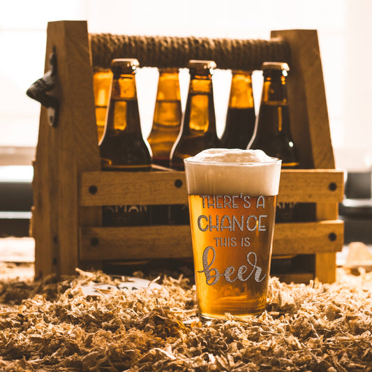 Beer Pint Glass, Chance This Is Beer?