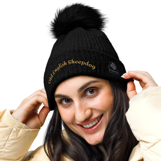 Black Old English Sheepdog Hat