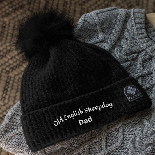 Old English sheepdog beanie
