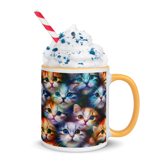 Cat Coffee Mug, Kitty Cat Mug, Colorful Kitty Cats, Kitty Cat Mug, 11oz and15oz