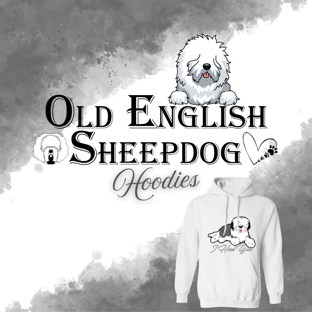 Old English Sheepdog Zipped Hoodies