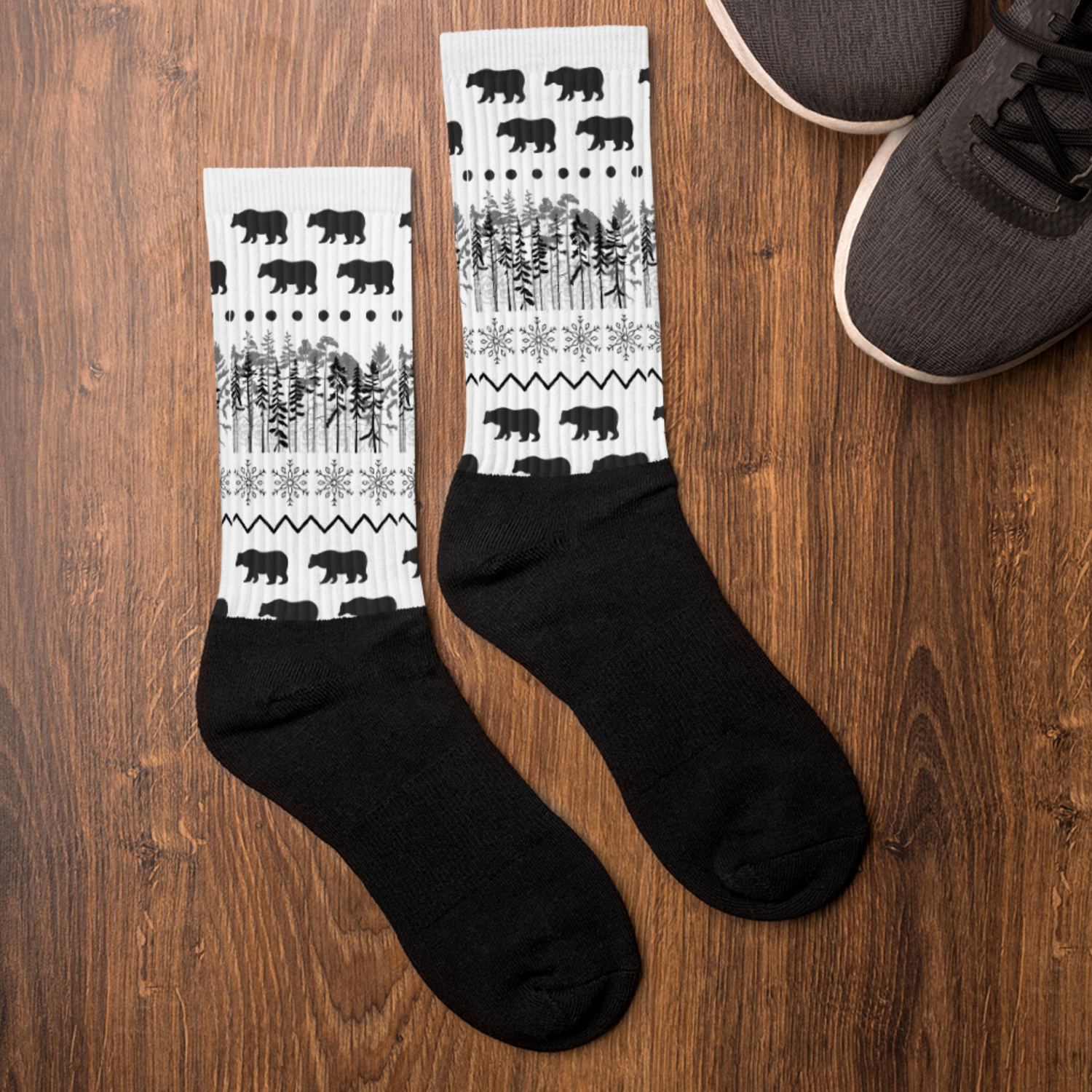 Animal Print Crew Socks