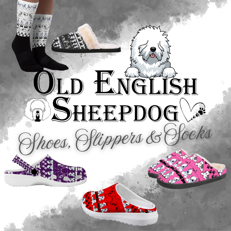 Shoes Socks Slippers Old English Sheepdog Created 4U Creations
