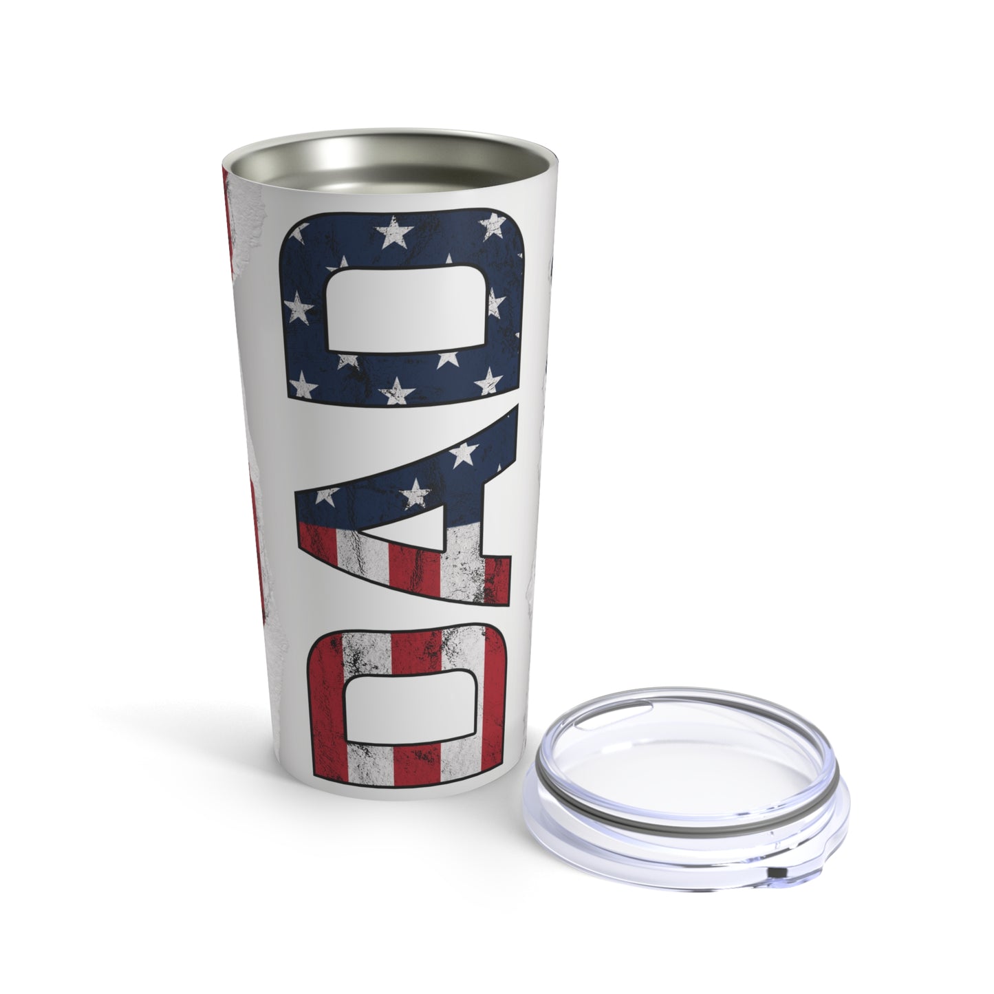 Dad Tumbler, American Flag Stainless Steel 20oz Tumbler