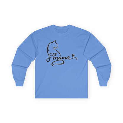 Cat Momma Long-Sleeve Tee - Kitty Cat Lover Long Sleeve Gildan Tee