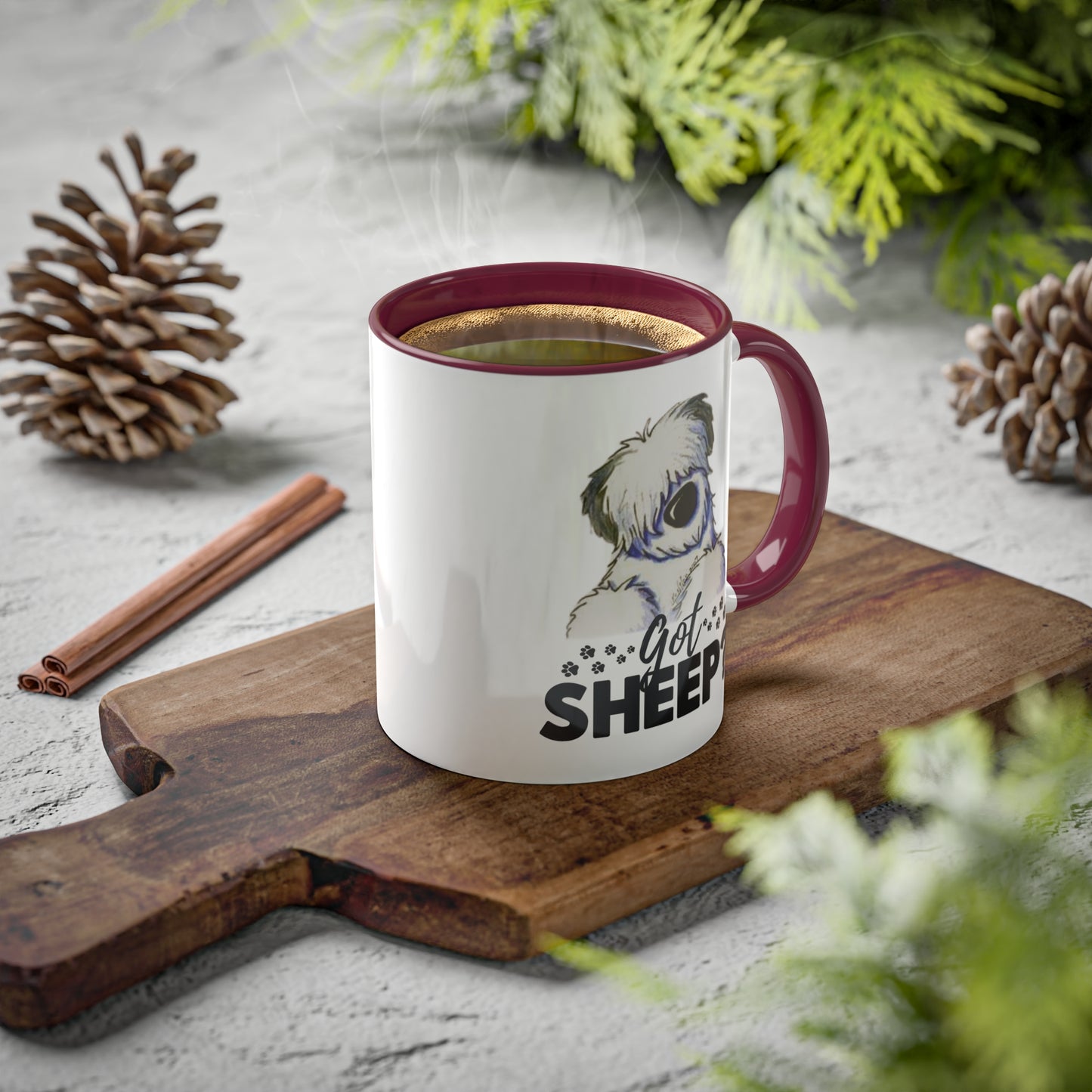 Got Sheep? Colorful Old English Sheepdog Coffee Mugs