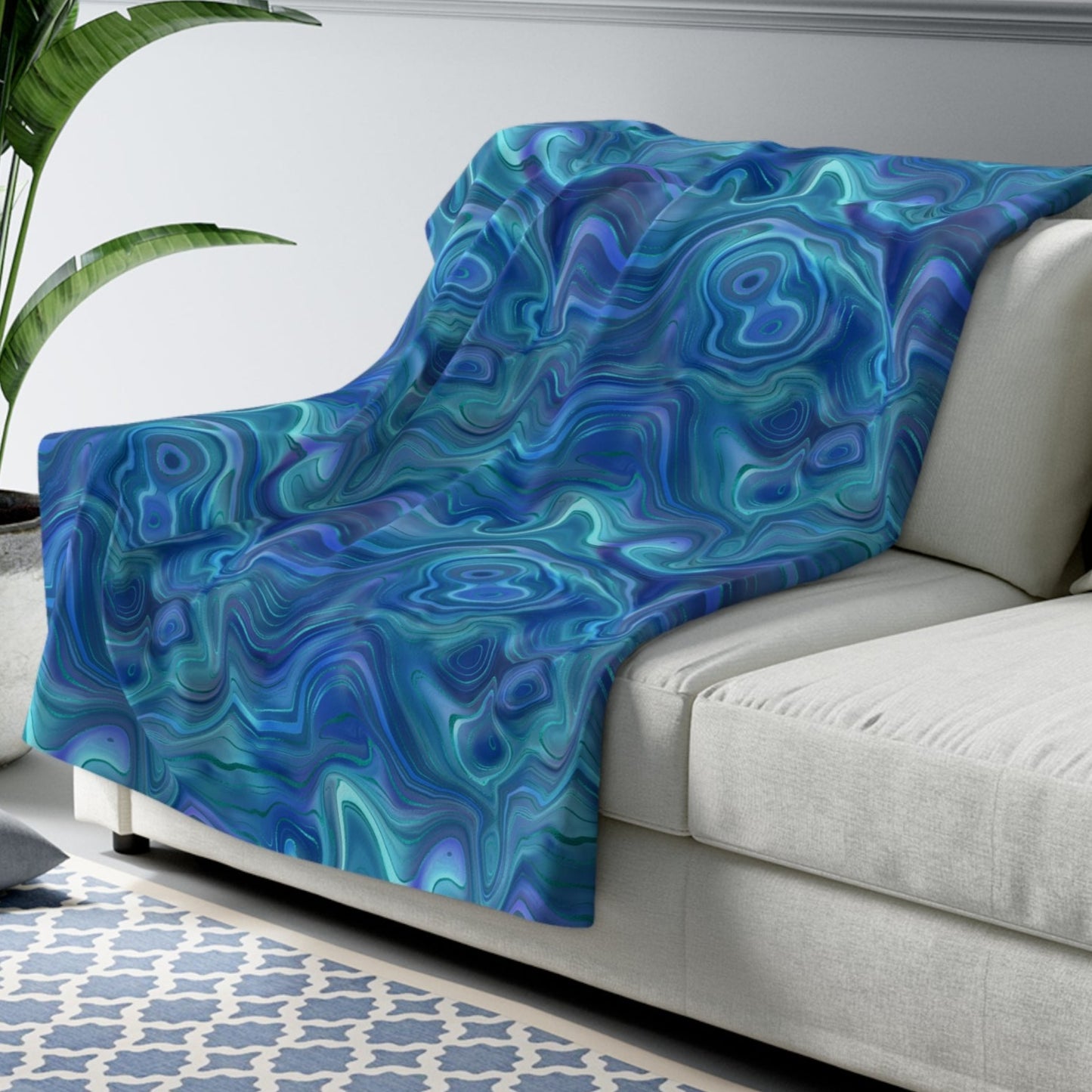 BoHo Blue Green Teal Swirl