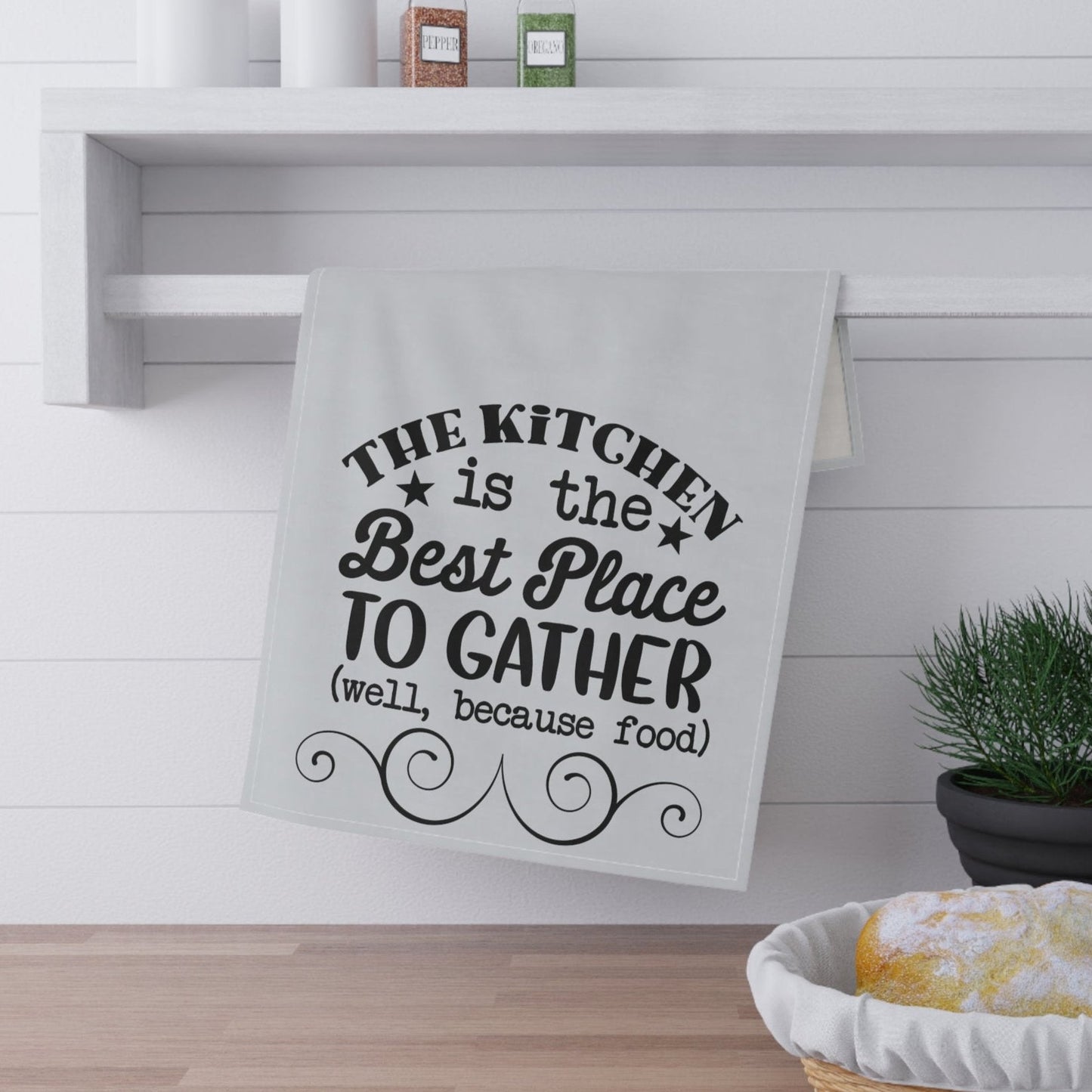 Funny Kitchen Towels, Humorous Tea Towels, Colorful Dish Cloth's, Best Place, Kitchen Towel