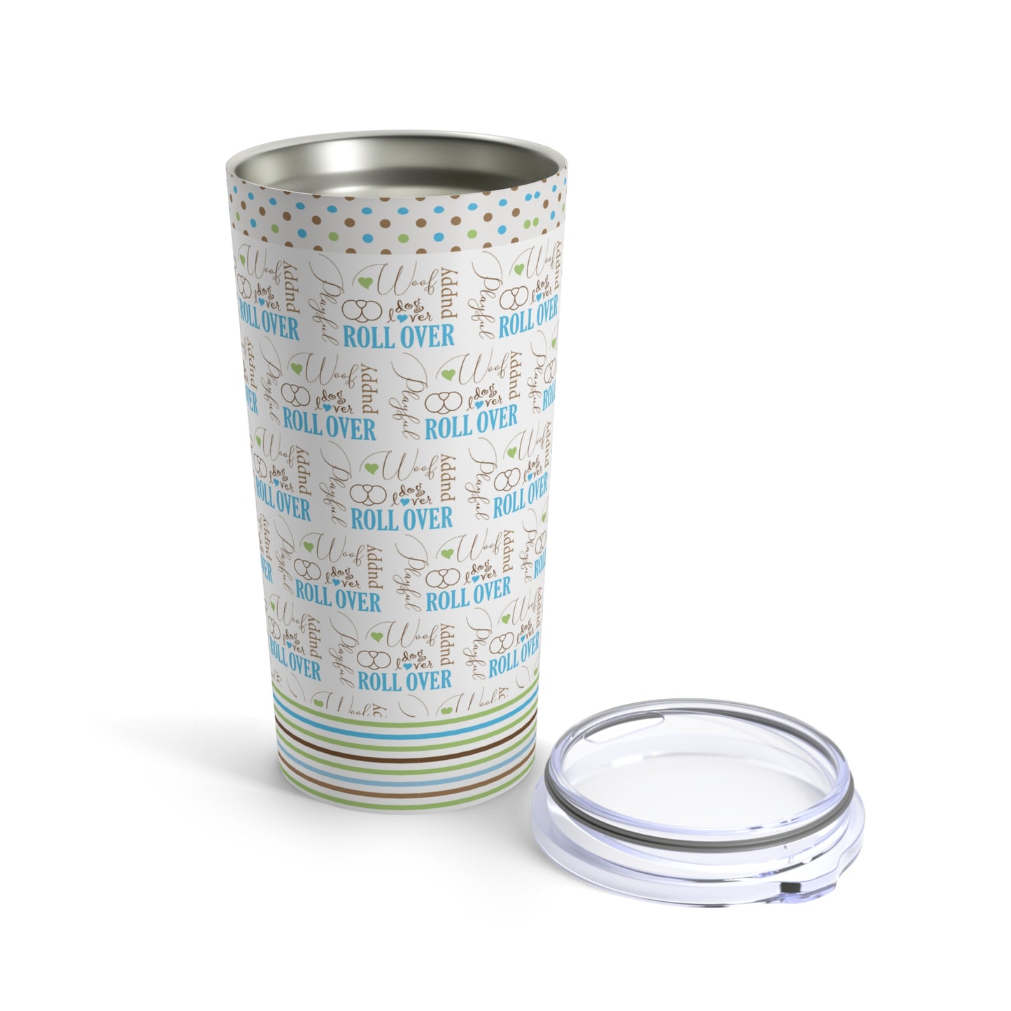 Roll Over Puppy, 20oz Tumbler