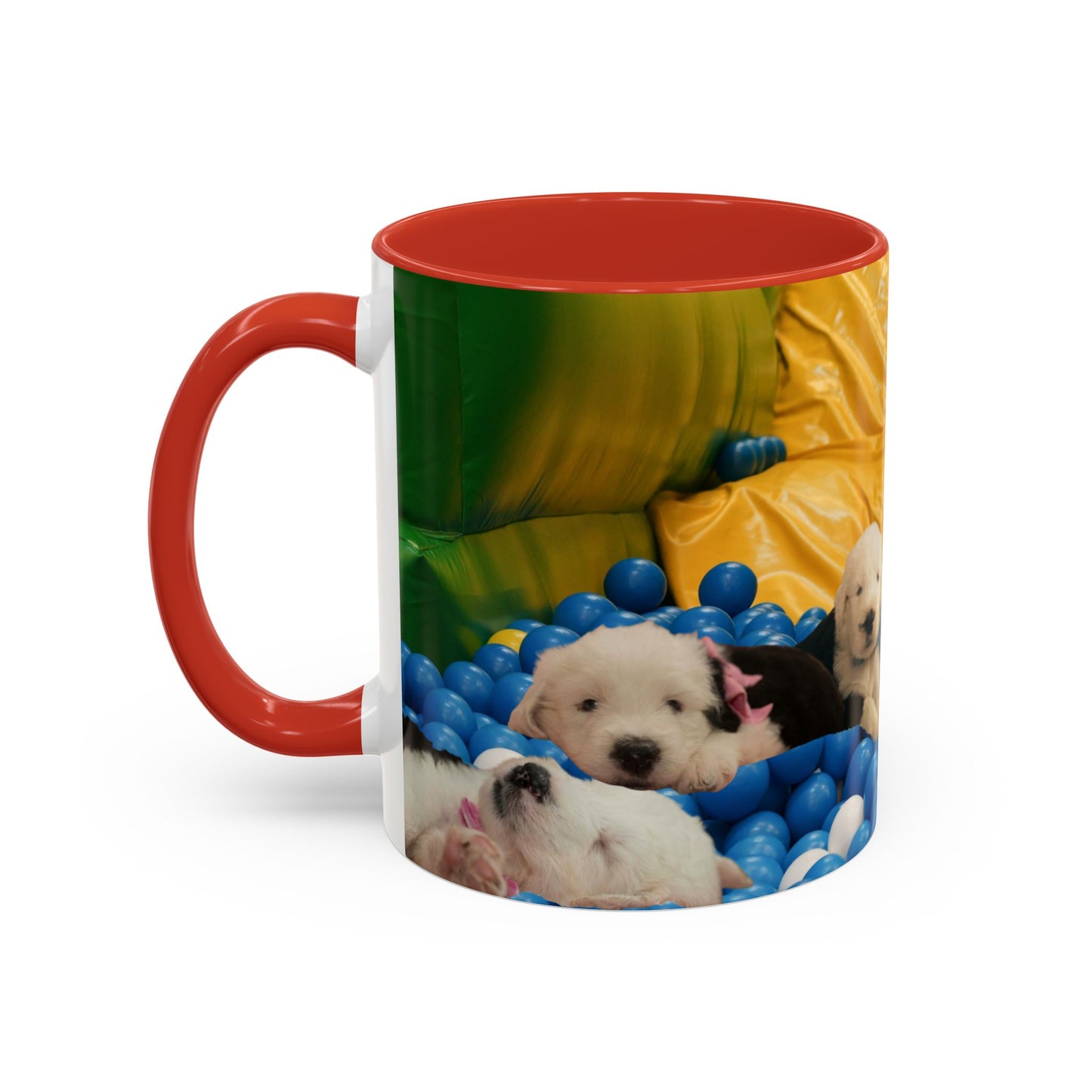 Playing in a Ball Pit, Old English Sheepdog Coffee Mug