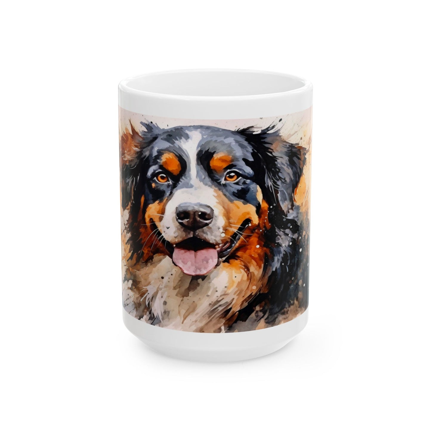 Bernese Mountain Dog Ceramic Mug, 11 and 15oz