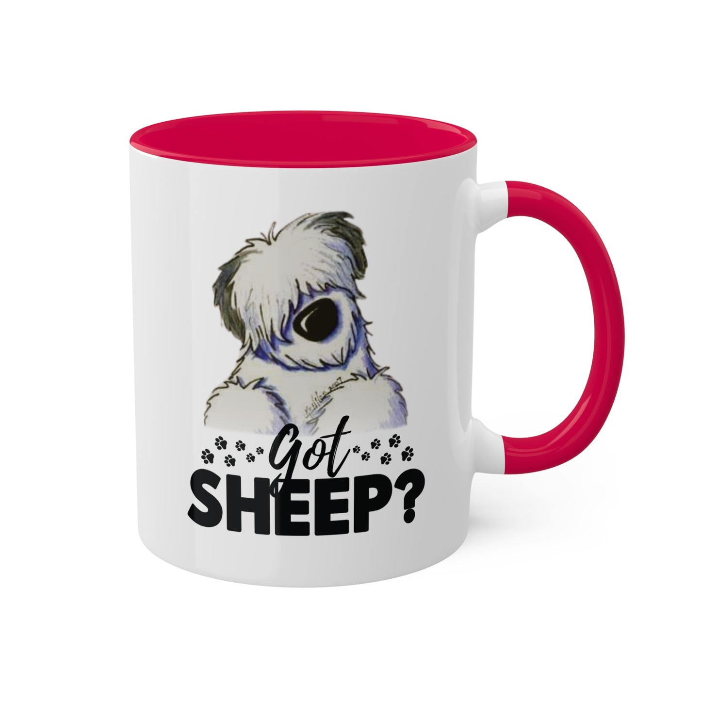 Got Sheep? Colorful Old English Sheepdog Coffee Mugs