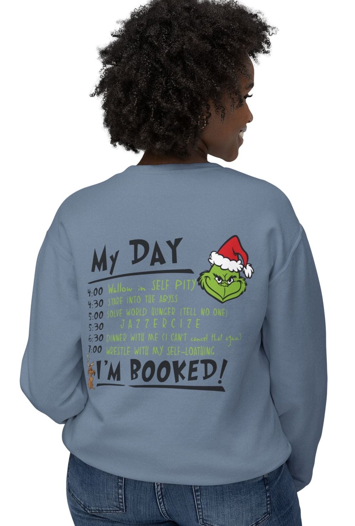 Believe, My Day is Booked Front/Back Graphic Design, Unisex, Gildan Cotton/Polyester Sweatshirt