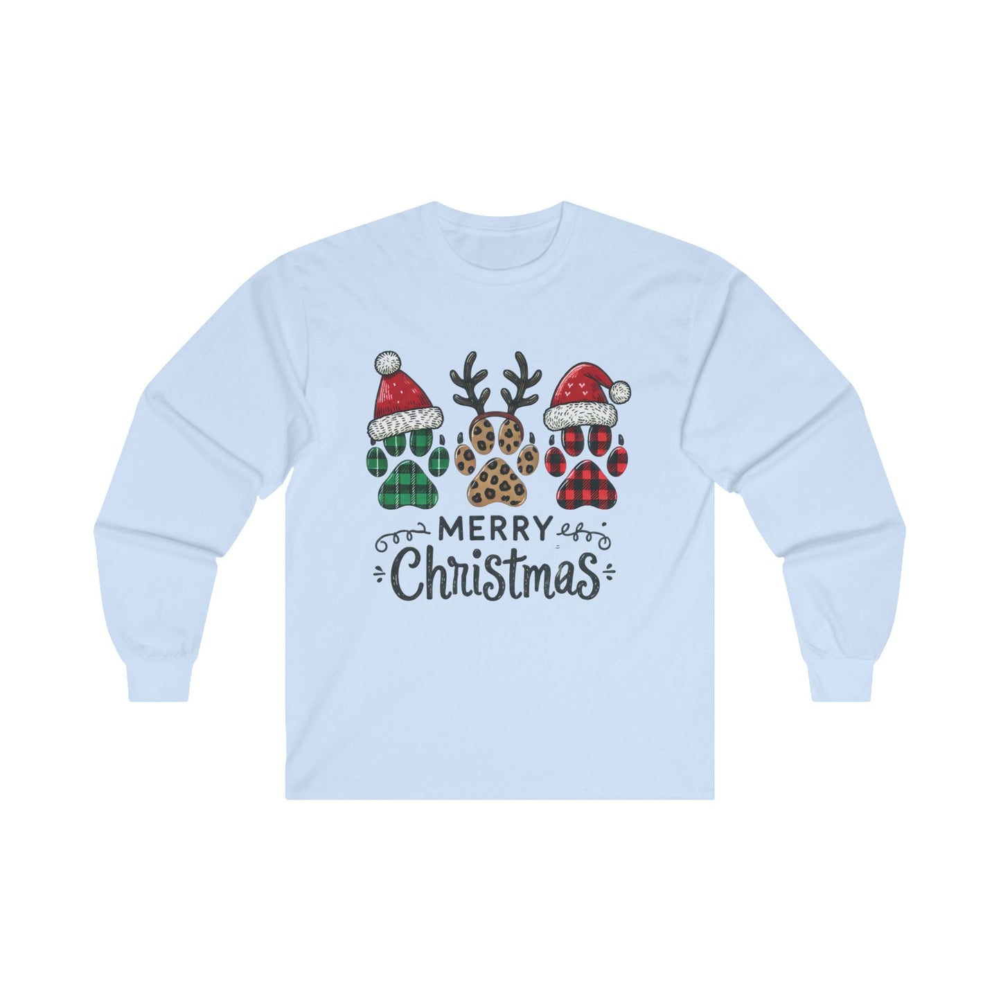 Merry Pawmas, Unisex, Ultra Cotton Long Sleeve Tee