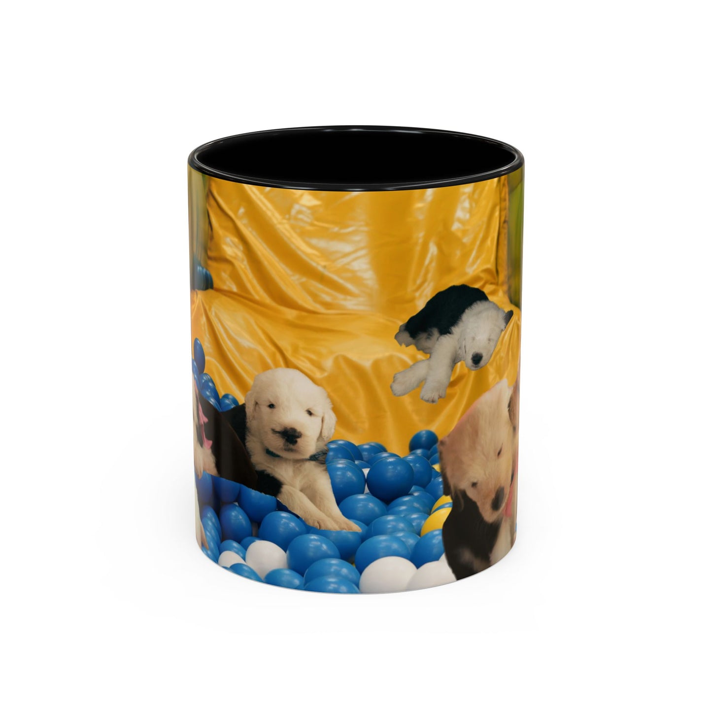 Playing in a Ball Pit, Old English Sheepdog Coffee Mug