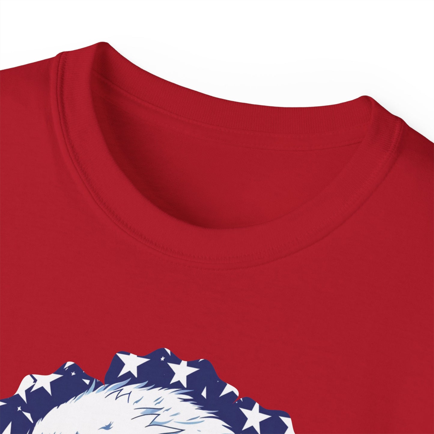 Freedom, Bald Eagle and American Flag, Cotton T-Shirt