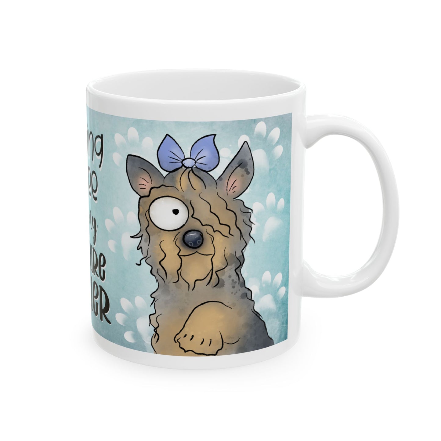 Yorkshire Terrier Morning Coffee, Ceramic Mug, 11oz, 15oz