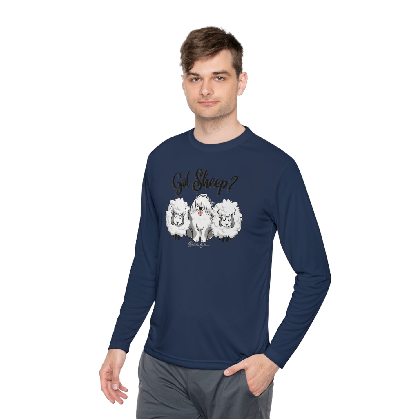 Shirt, Unisex, Old English Sheepdog, Long Sleeve Lightweight Shirt, Got Sheep Graphic, Sheepie Clothing