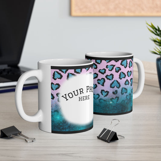 Photo Coffee Mug, Leopard Print Coffee Mug