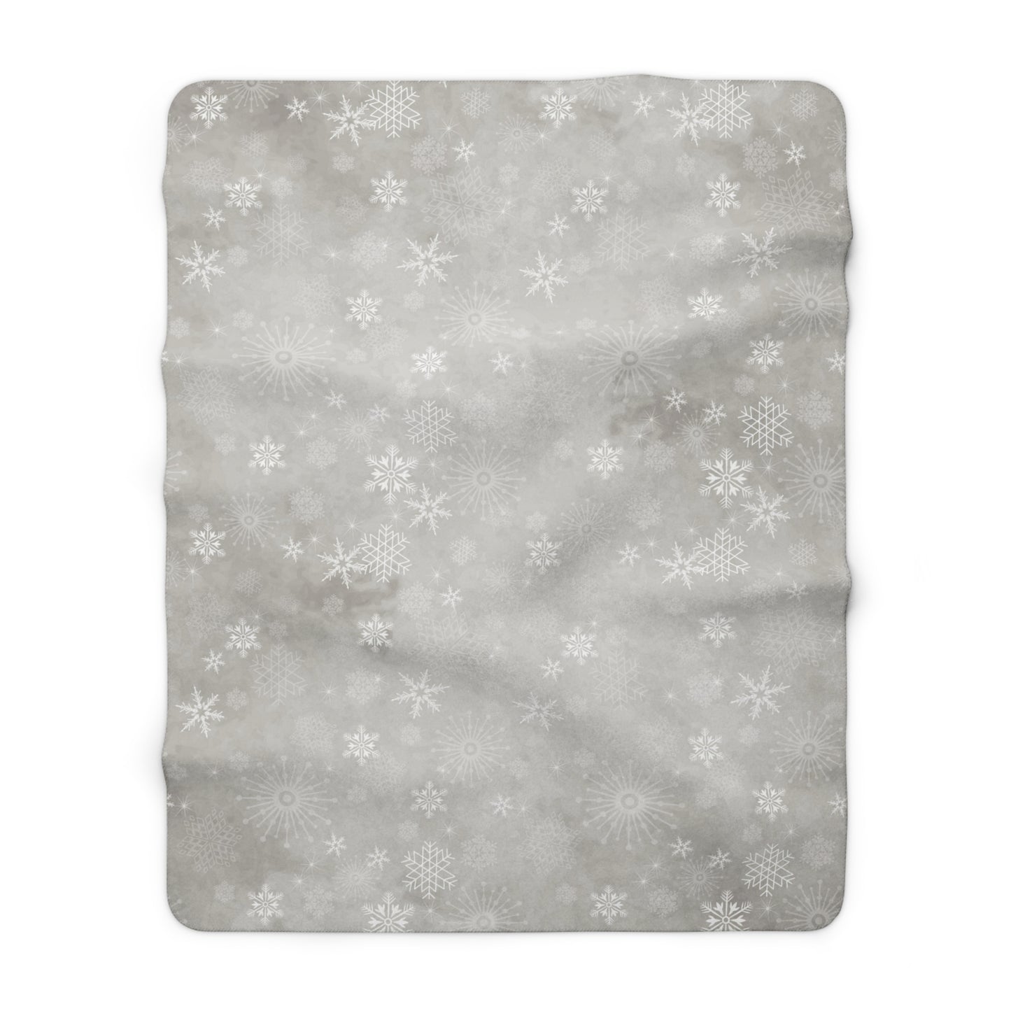 Snowflakes Gray Backing