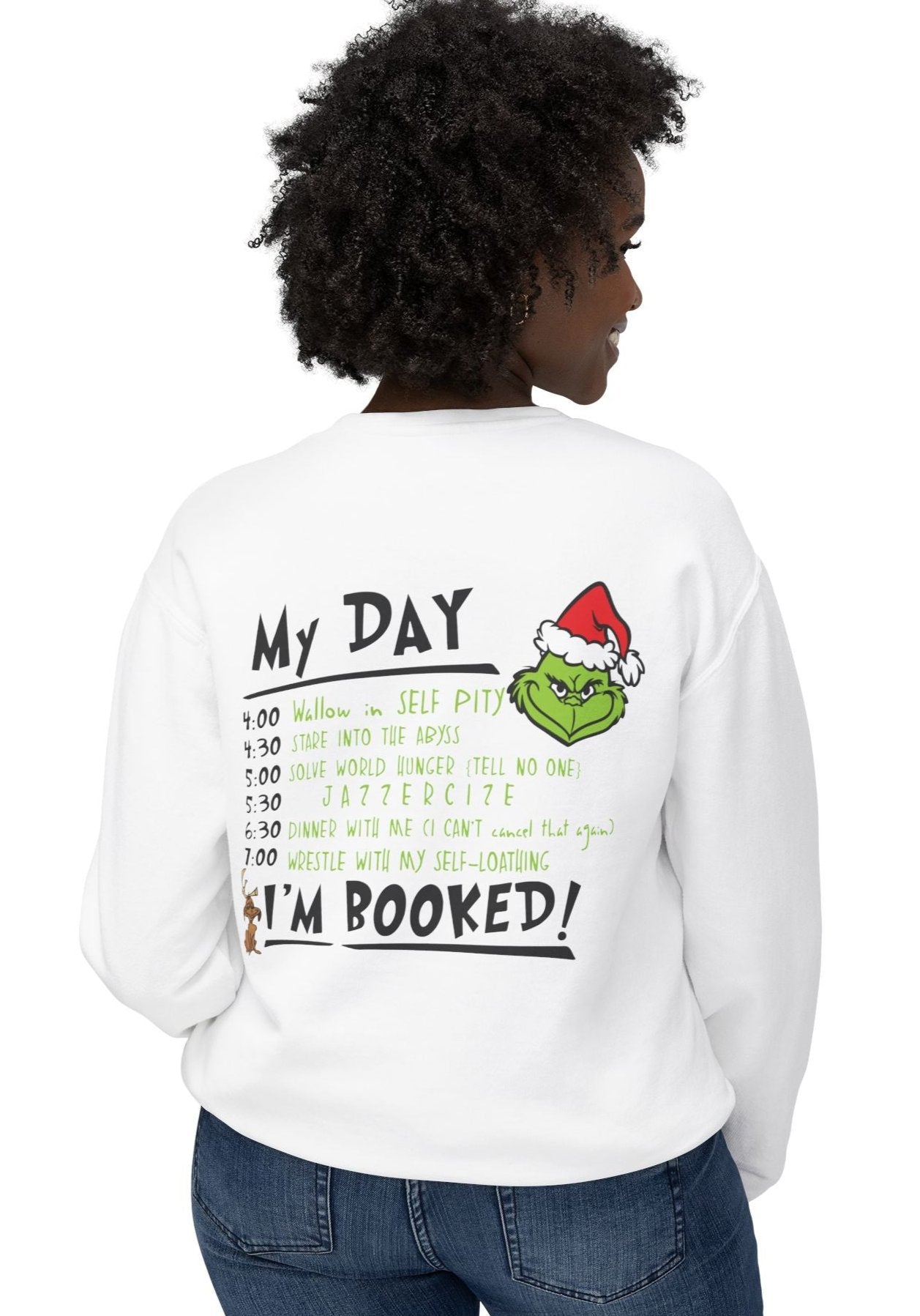 Grinchie Mode Turned "ON" along with Smirky Smile, Cute & Colorful, Unisex, Gildan Cotton/Polyester Sweatshirt